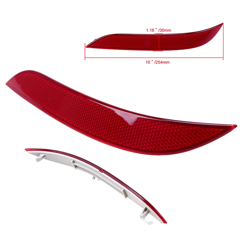 custom license plate POSSBAY Car Rear Bumper Reflector Light for BMW 5 Series E60 Sedan 2003 2004 2005 2006 2007 Pre-facelift Warning Reflective car decals