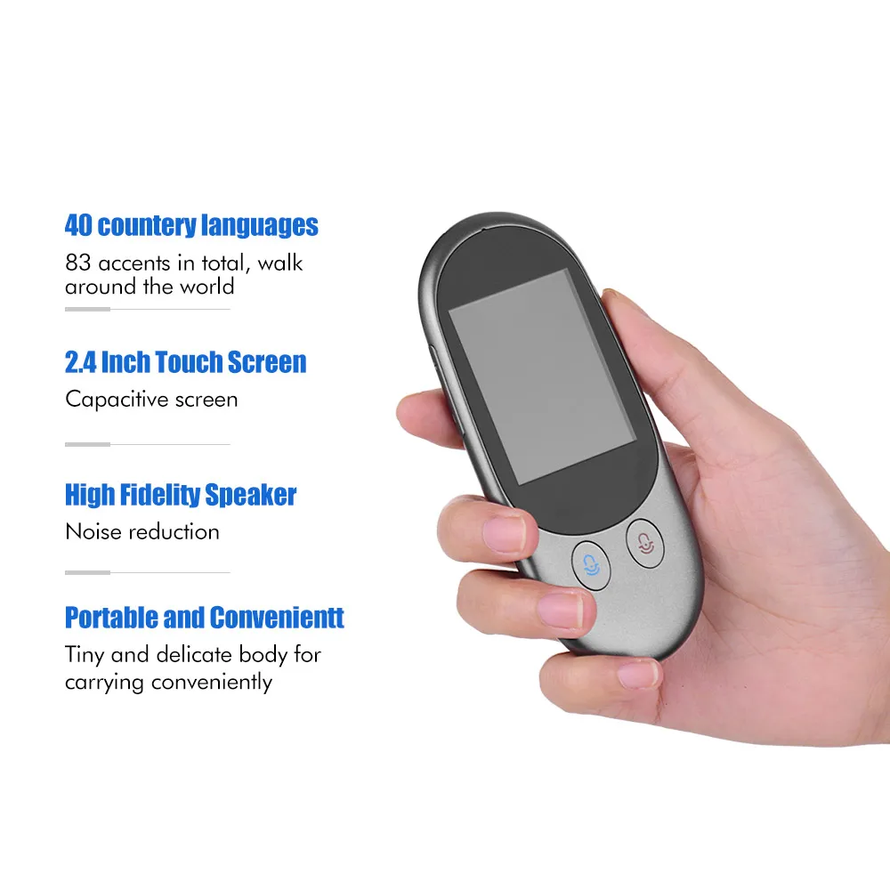

Smart Instant Voice Offline F1A Translator Multi-Languages 1GB+4GB with Camera support Photographic scanning Portable