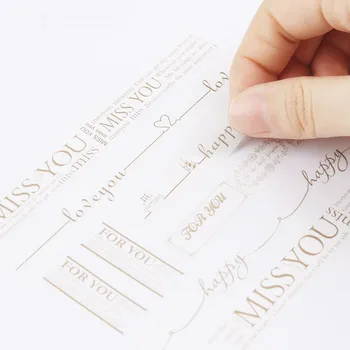 

12patterns red gold color blessing words washi tape thank you happy birthday for you miss you love you design