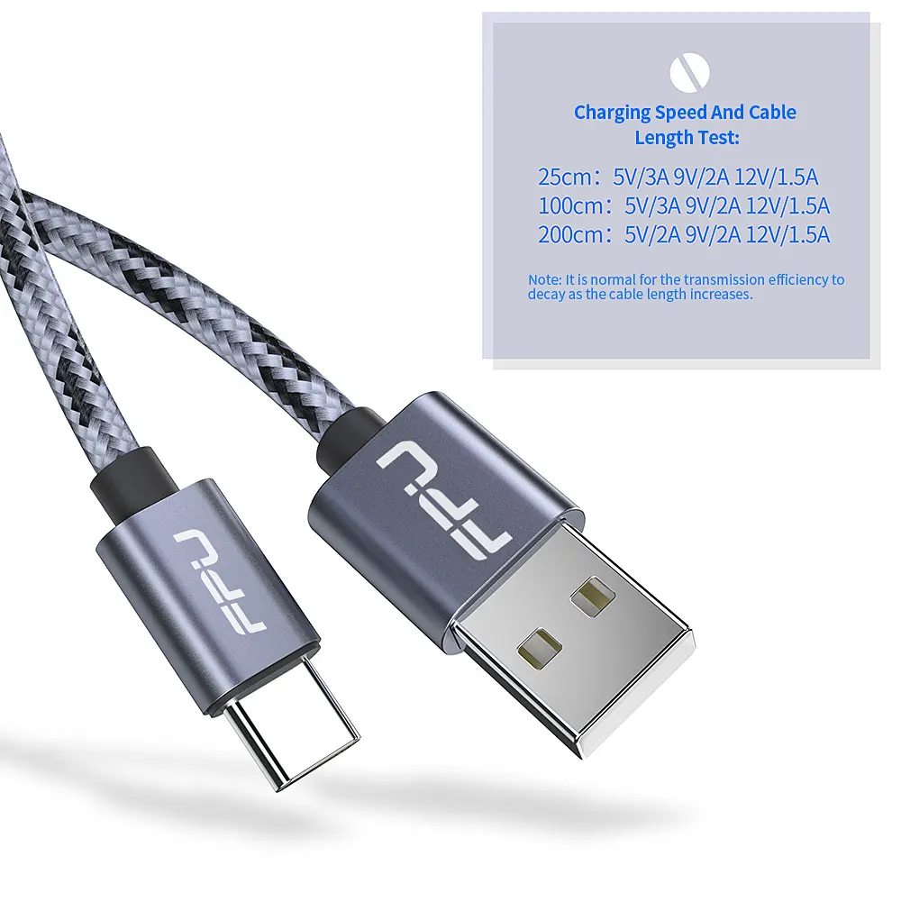 FPU usb type-C кабель для samsung Xiaomi Redmi K20 Pro huawei мобильный телефон Быстрая Зарядка Кабели USBC type-C зарядное устройство кабель 3 м