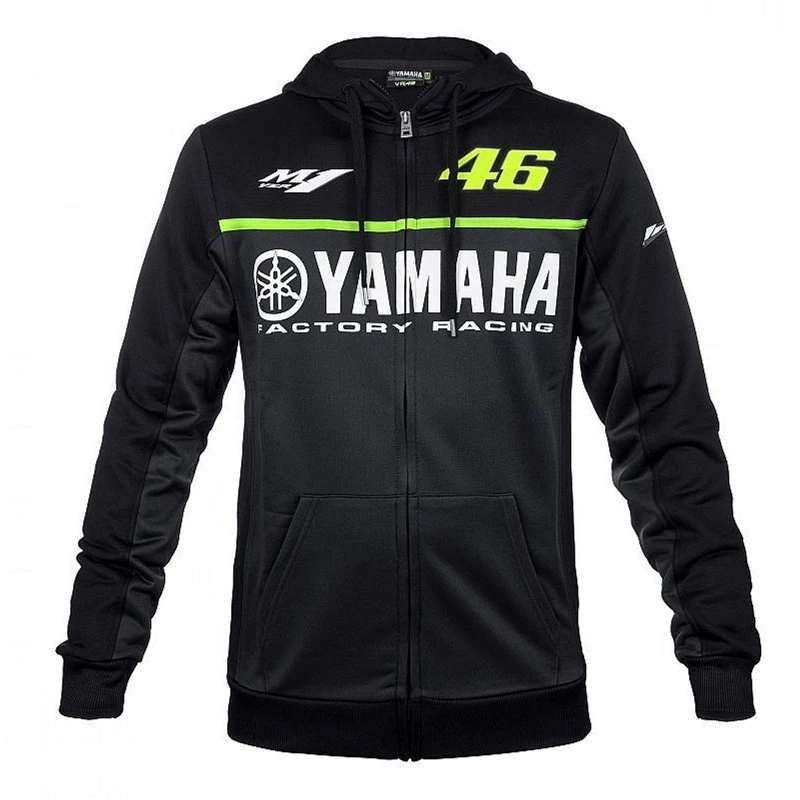 MOTO GP Motorbike jacket For Yamaha VR46 Rossi Motocross Racing Team Hoodies Mens Black DH MX MTB Outdoors sport zipper-up Coat 