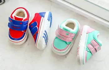 

Winter baby toddler shoes female male spring and autumn 1-2 years old soft baby shoes winter non-slip plus velvet baby cotton bo