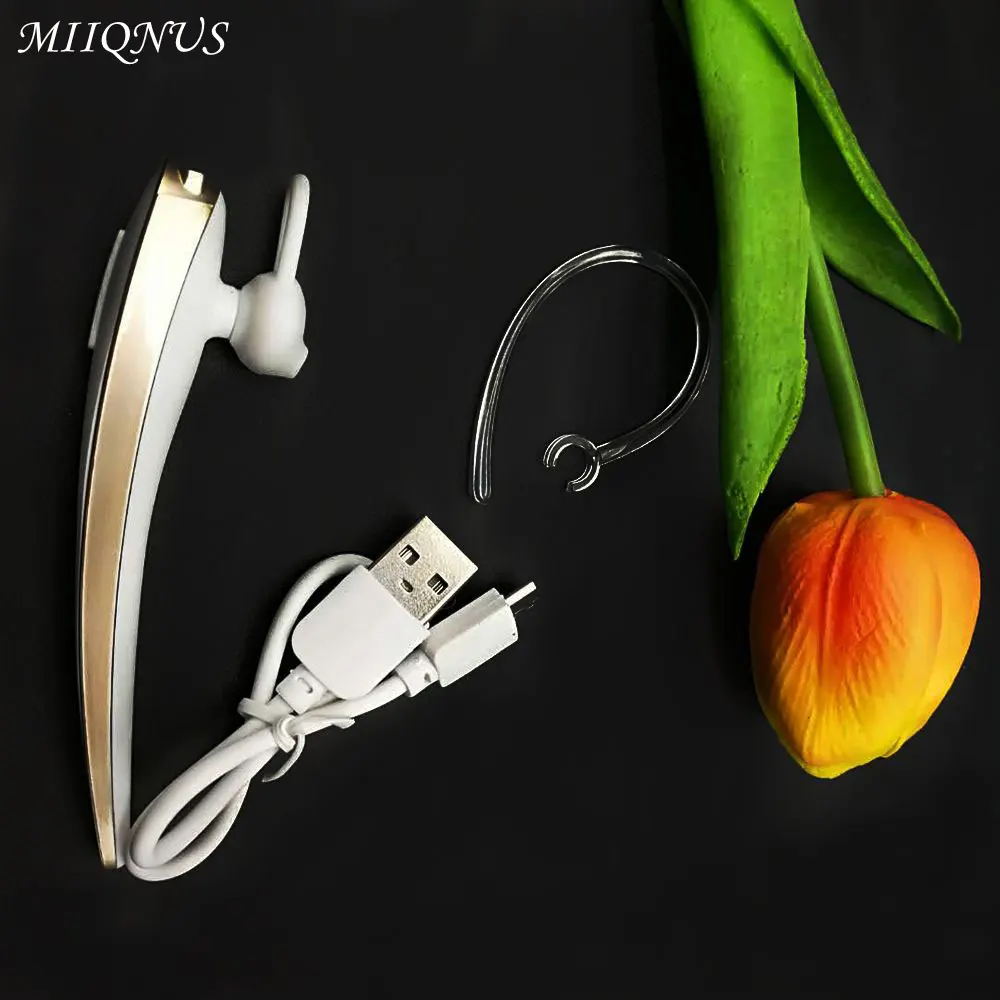 

White wireless Bluetooth handsfree Headset Stereo Headphone Earphone for Phone