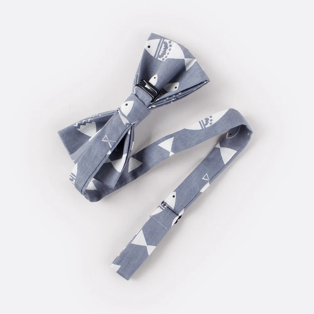 Mantieqingway модный мужской галстук-бабочка с рисунком рыбы/утки, аксессуары для галстука, Классические хлопчатобумажные галстуки-бабочки для мужчин, свадебные тонкие галстуки
