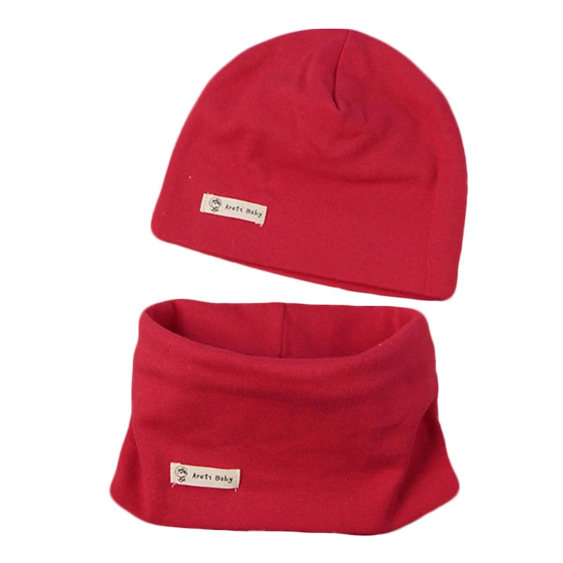 New Fashion Baby Cotton Hat Scarf Set 