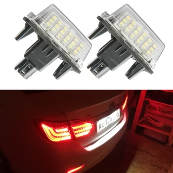 

2pcs/lot canbus LED Number License Plate Lamps OBC Error Free 18 LED For Toyota Yaris Camry Led Rear Registed license light