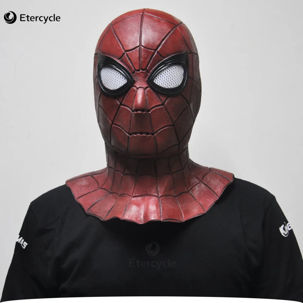 

Spiderman Halloween mask party mask quality Full face Latex The New cosplay decoration props Masquerade Halloween party Mask
