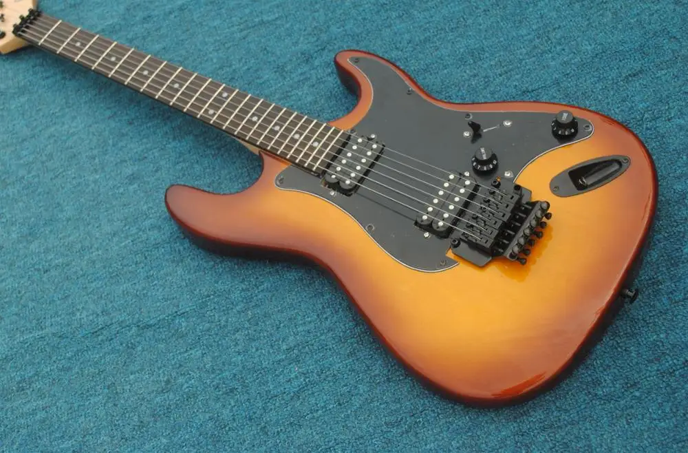 

Top quality ST Electric Guitar Factory Custom Solid mahogany Electric Guitar with Black Hardware ,Wholesale,Free shipping