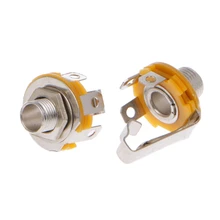 10 шт. 1/4 дюйма 6,35 мм стерео разъем гнездо гнездовой разъем Панель Крепление припоя