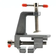 Portable Aluminum Alloy Table Vise Metal Clamp Locksmith Clip Parts Screw Bench for DIY Jewelries Craft mould Fixed Repair Tool