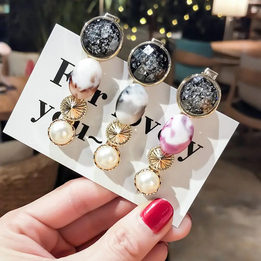 

1 pc New Fashion Gem Clip Hairpin Women Girls Hair Clips Clamp Pin Barrette Accessories Hairgrip Headdress Hair Styling Tools