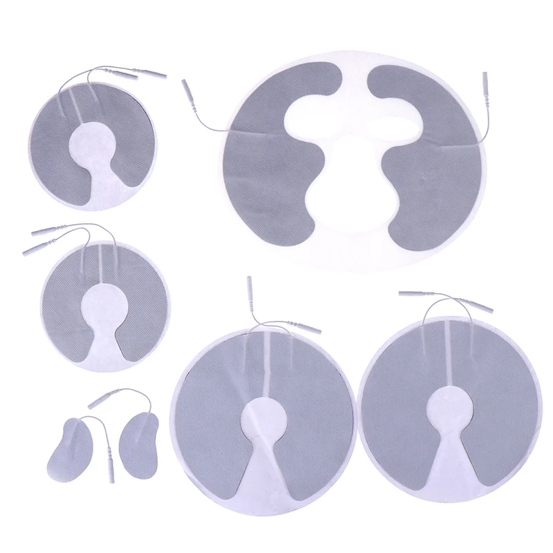 

4 Type Face Breast Electrode Pads For Electric Tens Acupuncture Digital Therapy Machine For Slimming Electric Massager Frequency