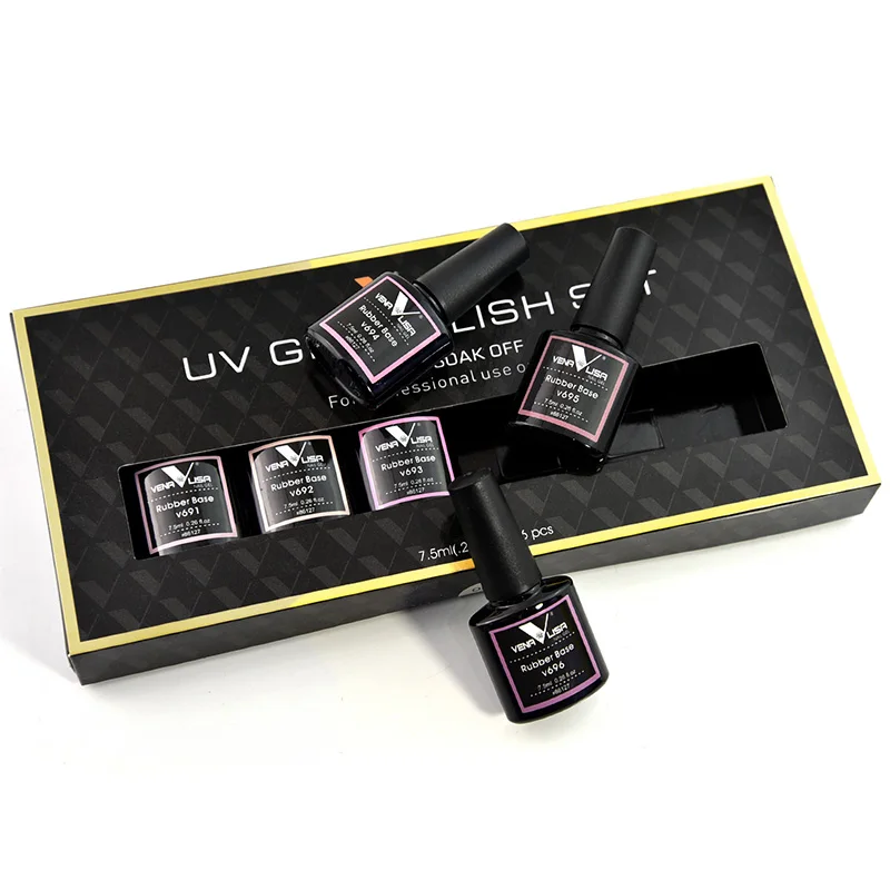 2019 Venta caliente Venalisa juego de Arte de uñas 7,5 m UV secado rápido barniz Goma Base capa superior color Gel esmalte de uñas 2019 Venta caliente Venalisa juego de Arte de uñas 7,5 m UV secado rápido barniz Goma Base capa superior color Gel esmalte de uñas