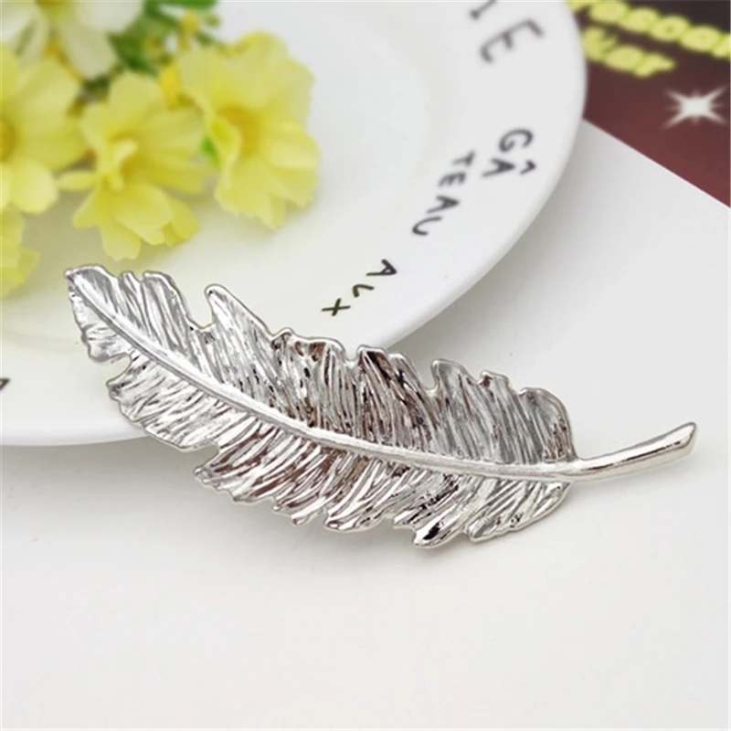 1PCS Fashion Women Lady Girl Metal Leaf Hair Clip Hairpin Barrette Headwear Hair Pins Accessories Hair Styling Braiding Tools
