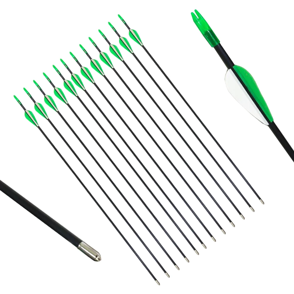 PG1ARCHERY 12PK 28 &quotстекловолокно стрелы для стрельбы из лука Молодежная детская игра