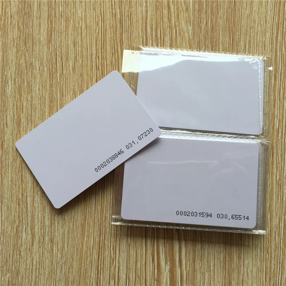 TK4100 4102/EM 4100 пустые rfid карты с UID принтом 125 кГц | Безопасность и защита