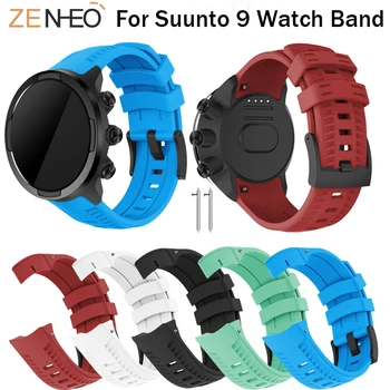 

Silicone Watch band For Suunto 9 Watch Strap Bracelet Replacement For Suunto spartan sport wrist hr baro Watch straps Wristband