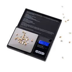 Мини цифровые весы 100/200/300/500/1000g 0,01/0,1g точный ЖК-дисплей Дисплей Карманные электронные весы грамм Вес для Кухня ювелирные изделия