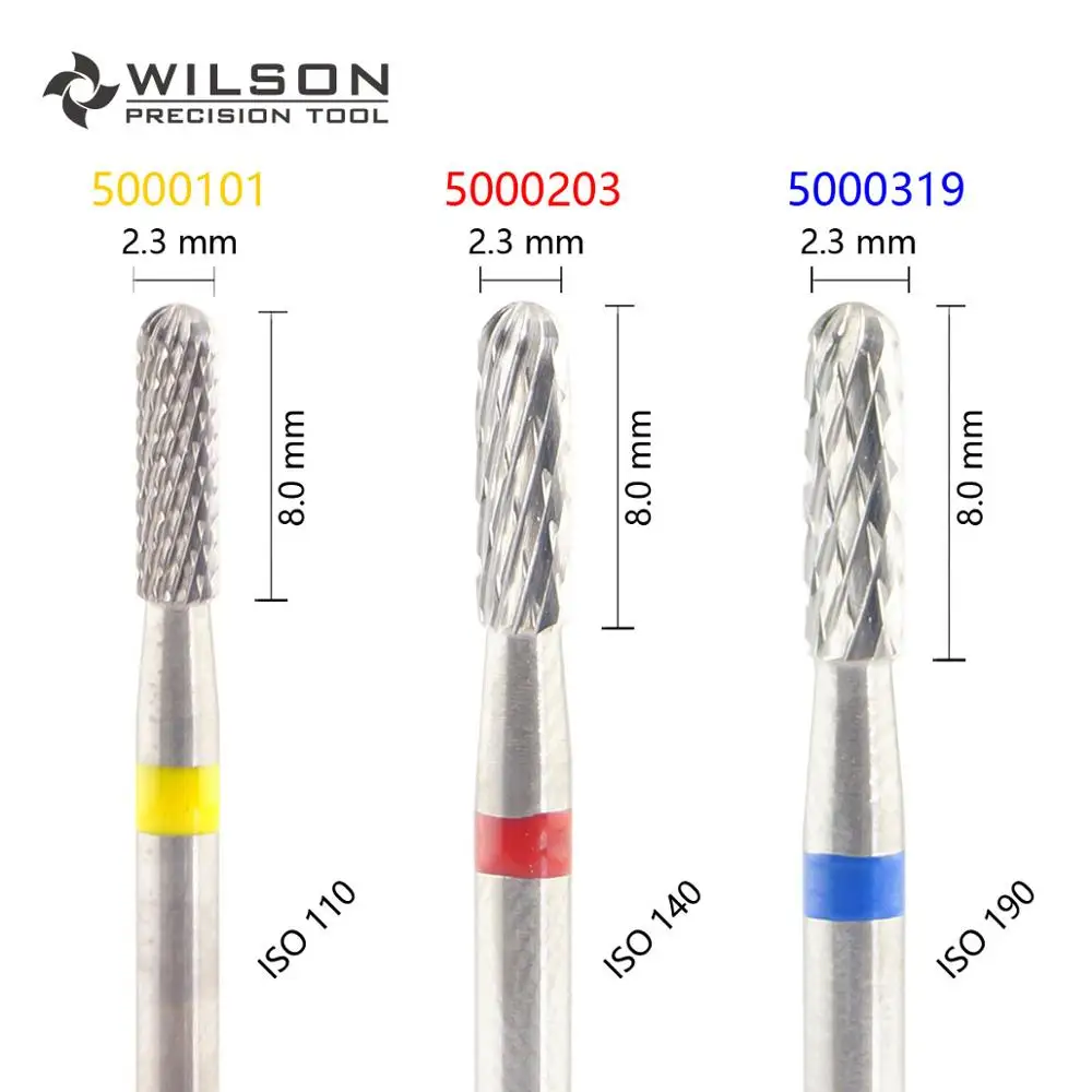 

WILSON-Cylindrical Shape ISO 141 023 - Cross Cut - HP Tungsten Carbide Dental Lab burs