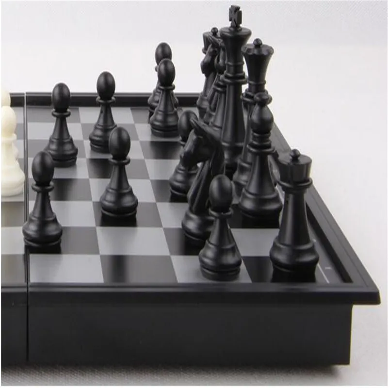 1X Международная шахматная доска магнитный складной портативный набор Высокое качество игры Кемпинг путешествия развлечения ES1464 25x25x2 см