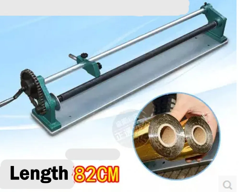 

Manual hot foil roll cutting machine cutter 82cm max roll length
