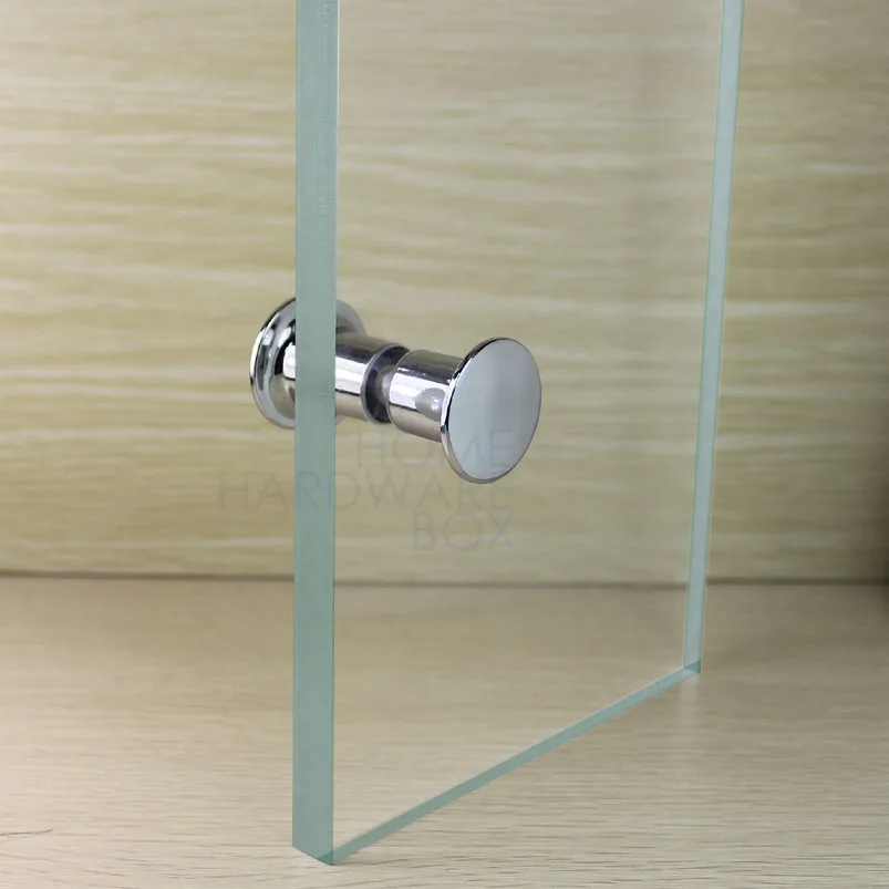 stainless steel chrome shower room door knob handle polished double