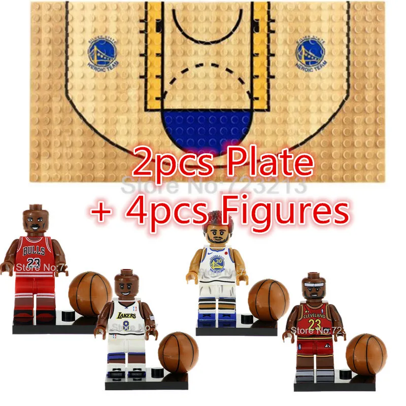 

32x16 Bricks Basketball court Football field Baseplate Base Plate For Legoingly MOC Player Sport City Figure Building Block Toys