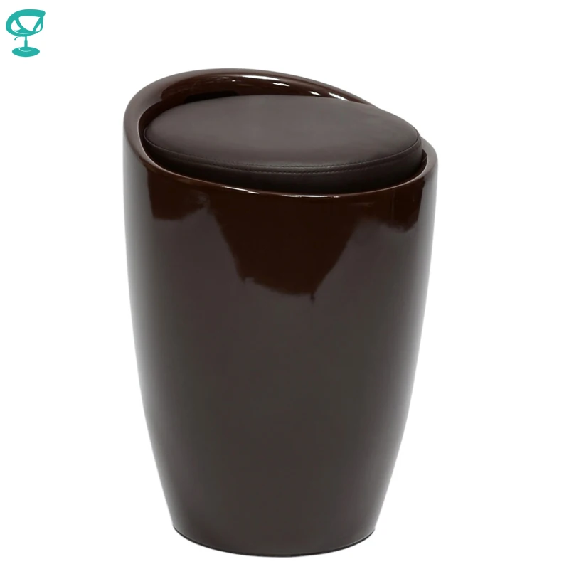  94902 Barneo N-13 Plastic Kitchen Breakfast Interior Stool Bar Chair Kitchen Furniture Brown free s - 1000004381006