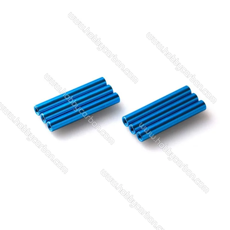 

10pcs/lot M3 5.0x30mm colourful Round aluminum standoff spacer Stud Fastener for RC Multirotors