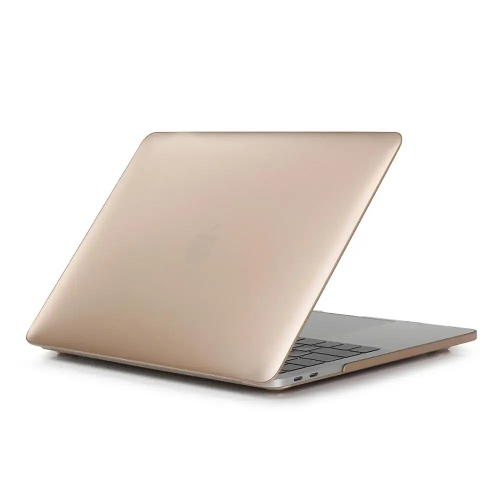 Цветной металлический прорезиненный Жесткий матовый чехол для Macbook Air 11 13 Pro 15
