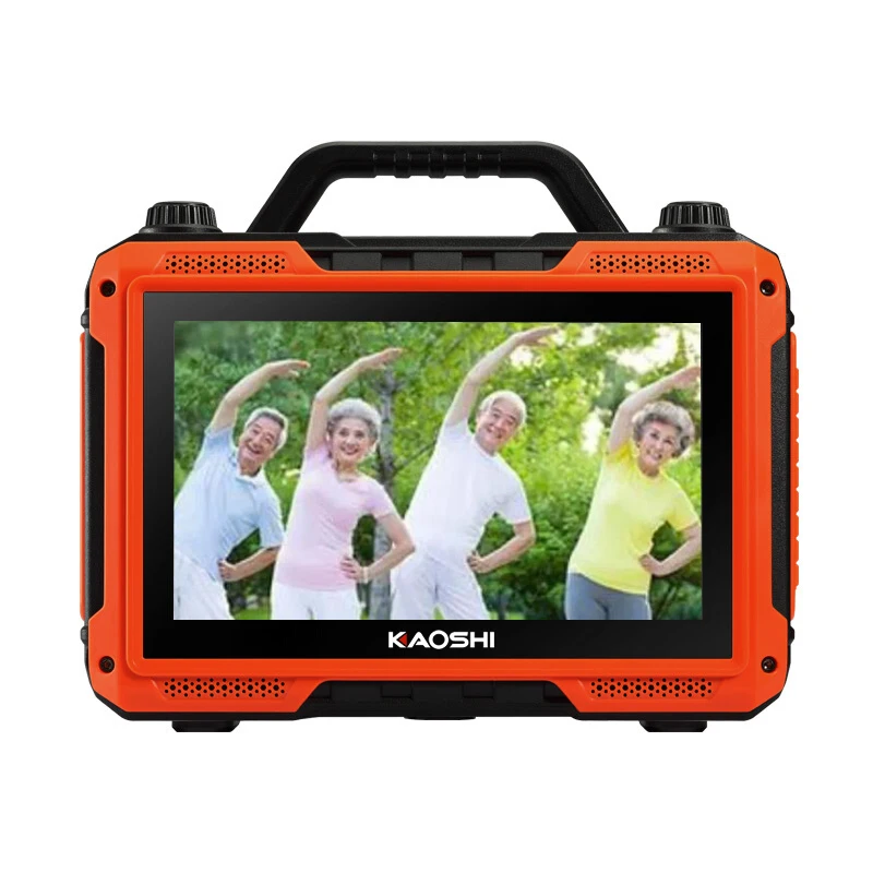 

Kaoshi Square Dance Audio Outdoor Bluetooth Speaker Video Player, Portable Portable Home K Song Sound Standard 9 Inch Screen