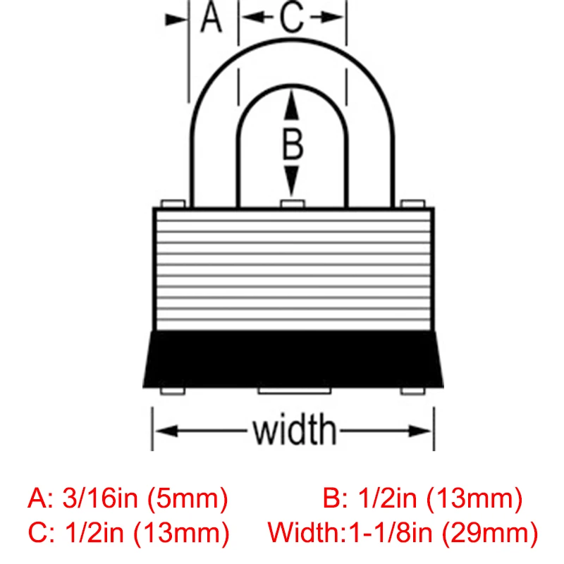 Key alike Wide Laminated Steel Warded Padlock Anti-theft,Waterproof,No gallbladder layer home padlock dormitory outdoor