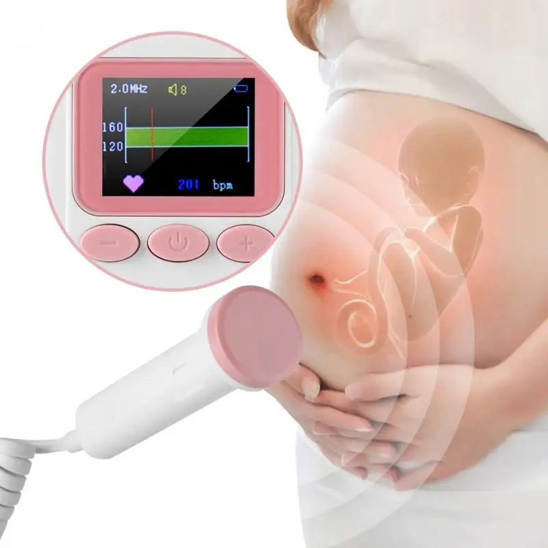 Baby safety Baby heart rate monitor Mini Phone shaped Baby Heart Rate Heartbeat Monitor Sound