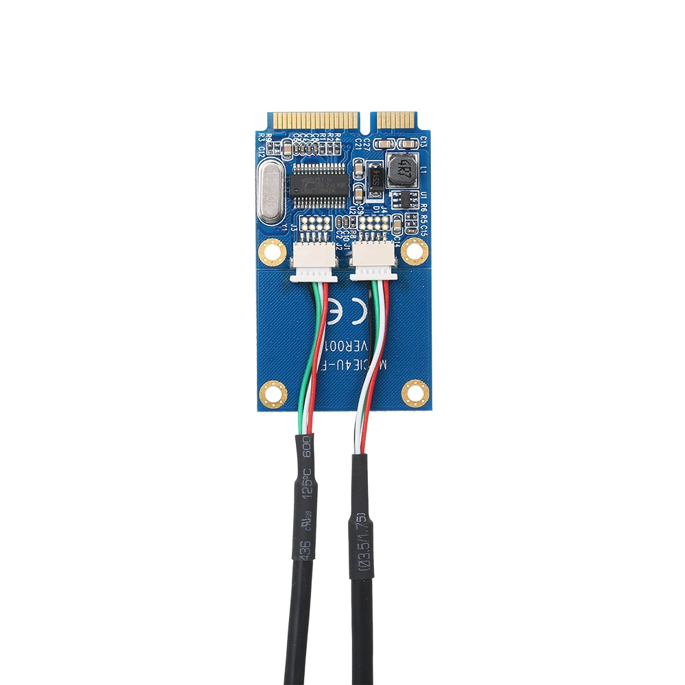 Мини адаптер PCI E на два порта USB 2 0|Компьютерные кабели и разъемы| |
