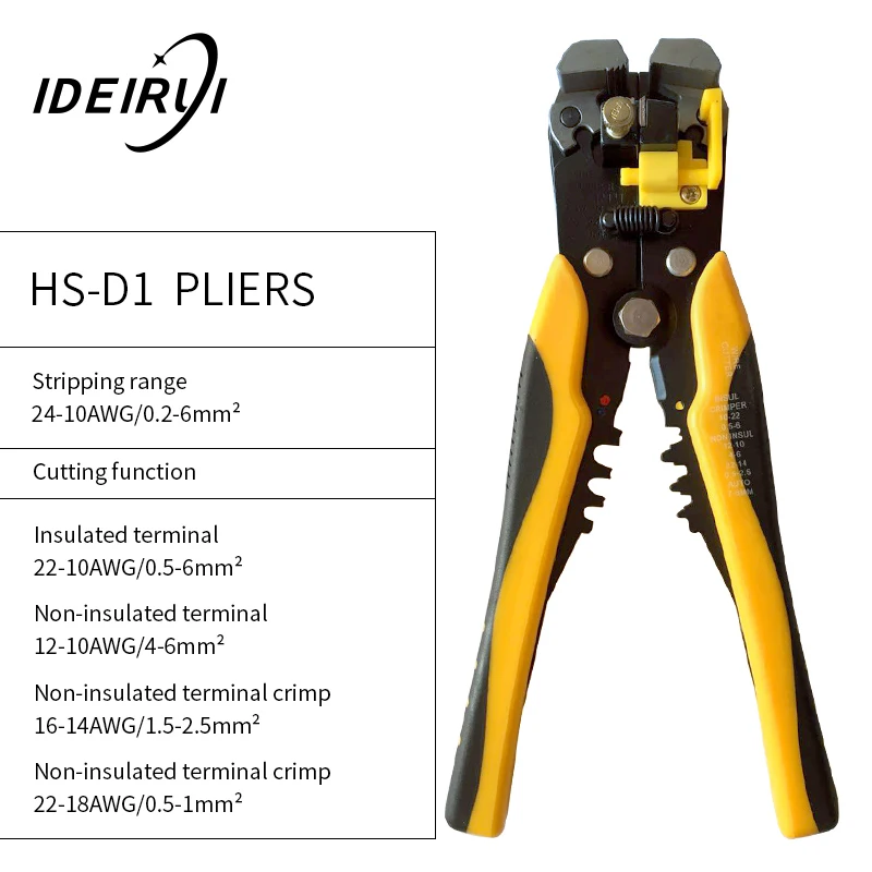 HS D1 AWG 24 10 0 2 6.0mm2 зачистка проводов многоцелевой автоматические плоскогубцы