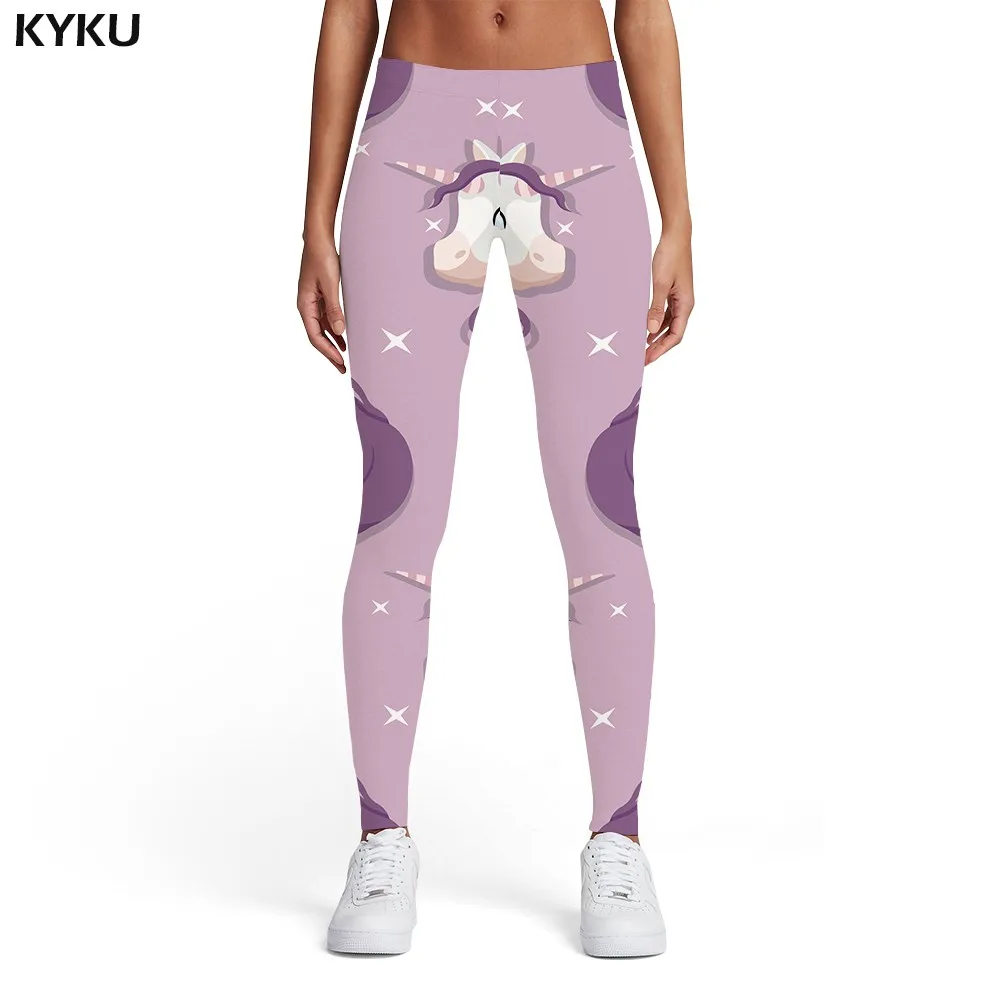 KYKU Psychedelic Leggings Women Colorful Sport Gothic Trousers Art Elastic Dizziness 3d Print Womens Leggings Pants Fitness brown leggings Leggings