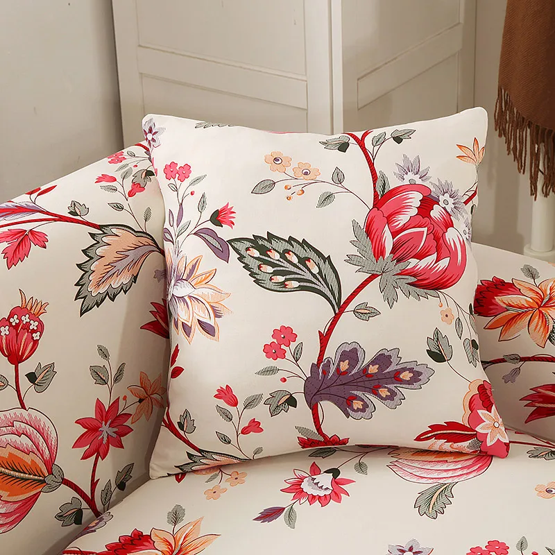 Geometric printed stretch sofa cover elastic for living room sectional slipcover safa 1/2/3/4 seat funiture protector