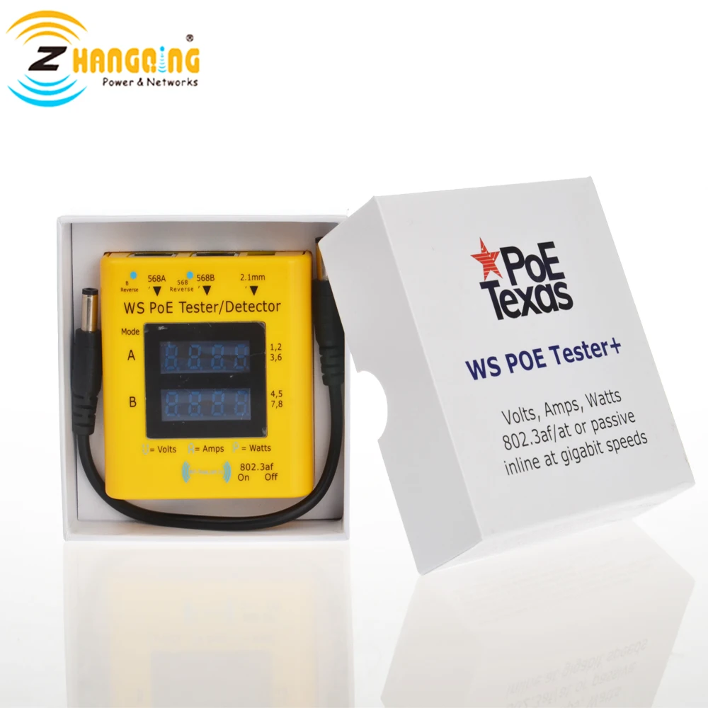 PoE+ LED Display Wattage TRENDnet Inline PoE Tester Battery-Free Voltage Polarity Tests 4PPoE Troubleshoot PoE Issues PoE /& Passive PoE Technology TC-NTP1 Amperage IEEE 802.3af//at//bt