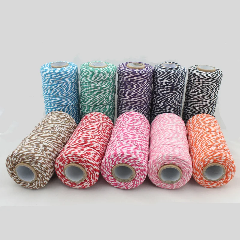 100 yards roll thin Cotton Bakers twine Christmas twine cotton rope DIY