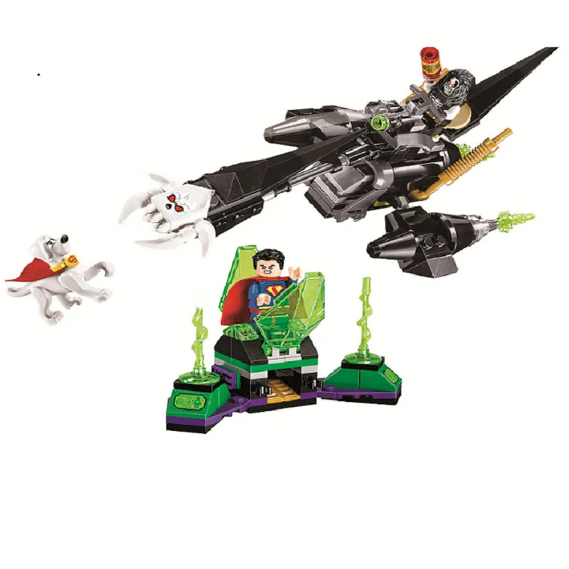

10842 Batman Series Super Heroes Superman Krypto Team-up Lobo Supe DIY building blocks toys Man Legoings 76096