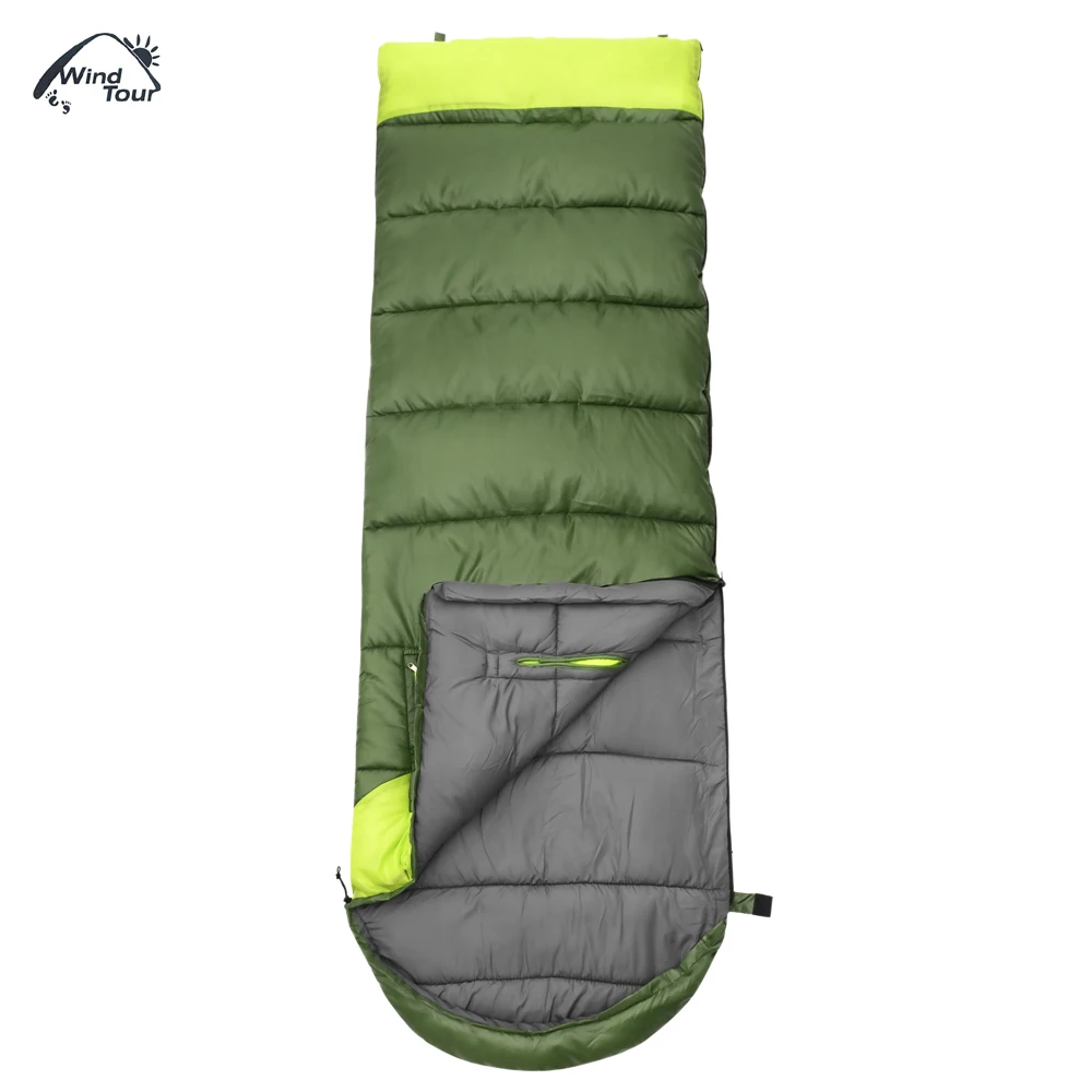 WIND TOUR Sleeping Bags Adult Outdoor Hand Unbound Thickening Envelope