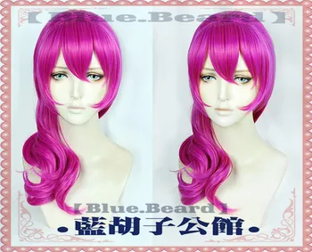 

Top Quality Game Character K/DA Evelynn Cosplay Wavy Wigs 55cm Rose Red KDA Heat Resistant Synthetic Hair Perucas Cosplay Wig