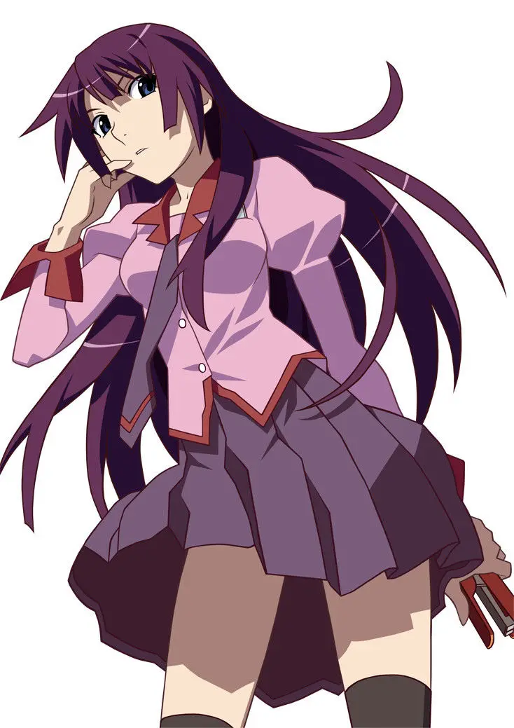 Bakemonogatari-Senjougahara-Hitagi-póster-en-Tela-32x24-Decoración-27.jpg