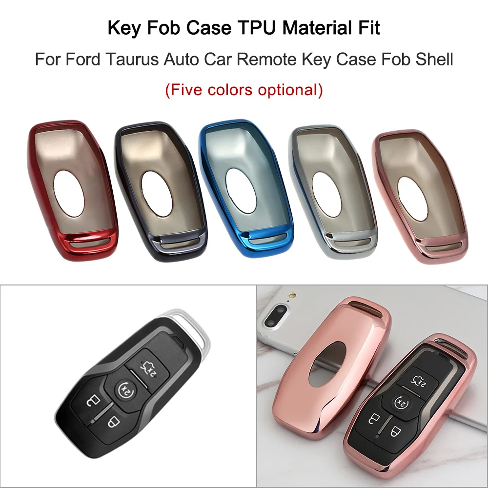Car Styling Key Fob Case TPU Material Fit For Ford Taurus Auto Car