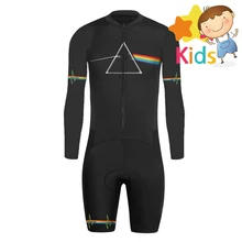Children's Cycling Suit Long Sleeves Kids Trisuit Camouflage Bike Jersey Cycling Skinsuit Biciletas Bike Speedsuit Bike 7 Colors