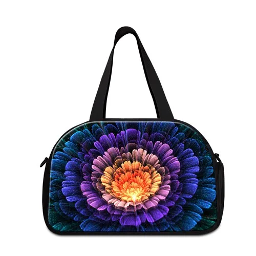 Цветок плечо средних размеров дорожные сумки для Для женщин Цветочный Лучшие Дамы сумка спортивная сумка для девочек Спортивная сумки
