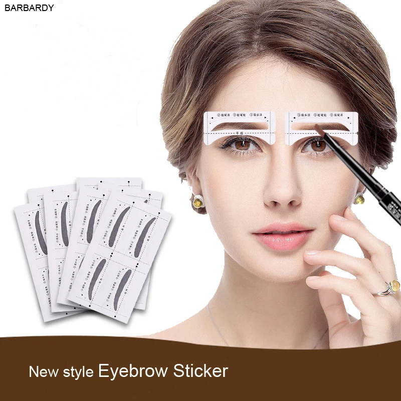 32 pairs pack Eyebrow sticker  Ruler Professional Permanent  