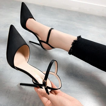 

2019 summer new versatile high heel stiletto sexy sandals