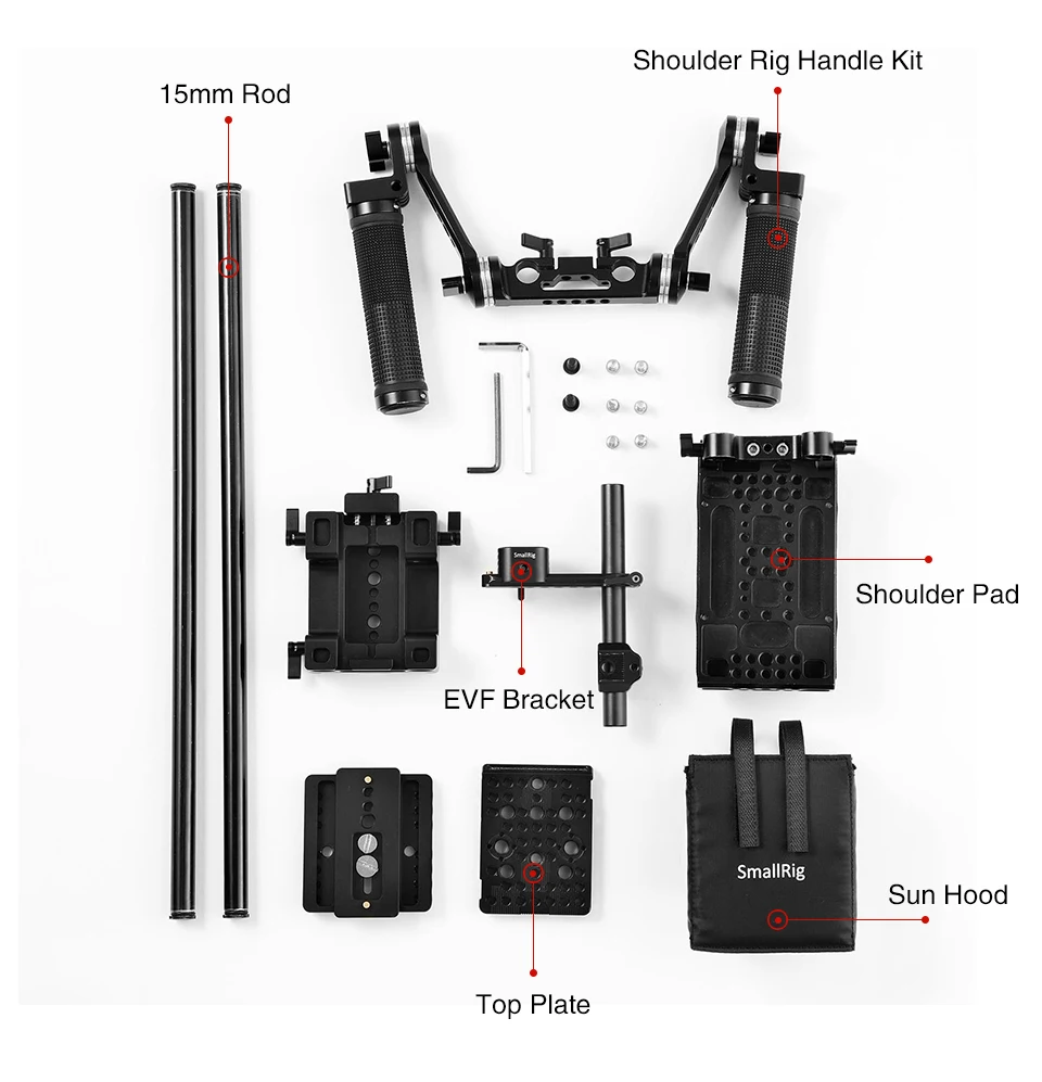 SmallRig видеокамера профессиональный набор аксессуаров для Canon C200 и C200B с системой поддержки плеча 2126