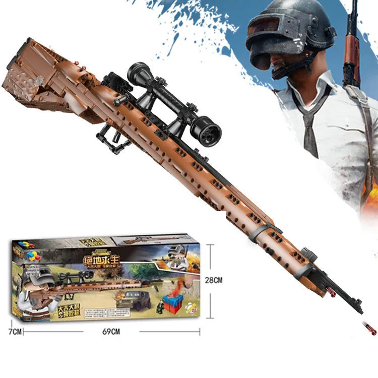 

Cool Game PUBG 98K Bulding Block Toy Guns Assembly Transformation Gun Toy DIY Block PUBG Airsoft air guns Shooting pistola Gun